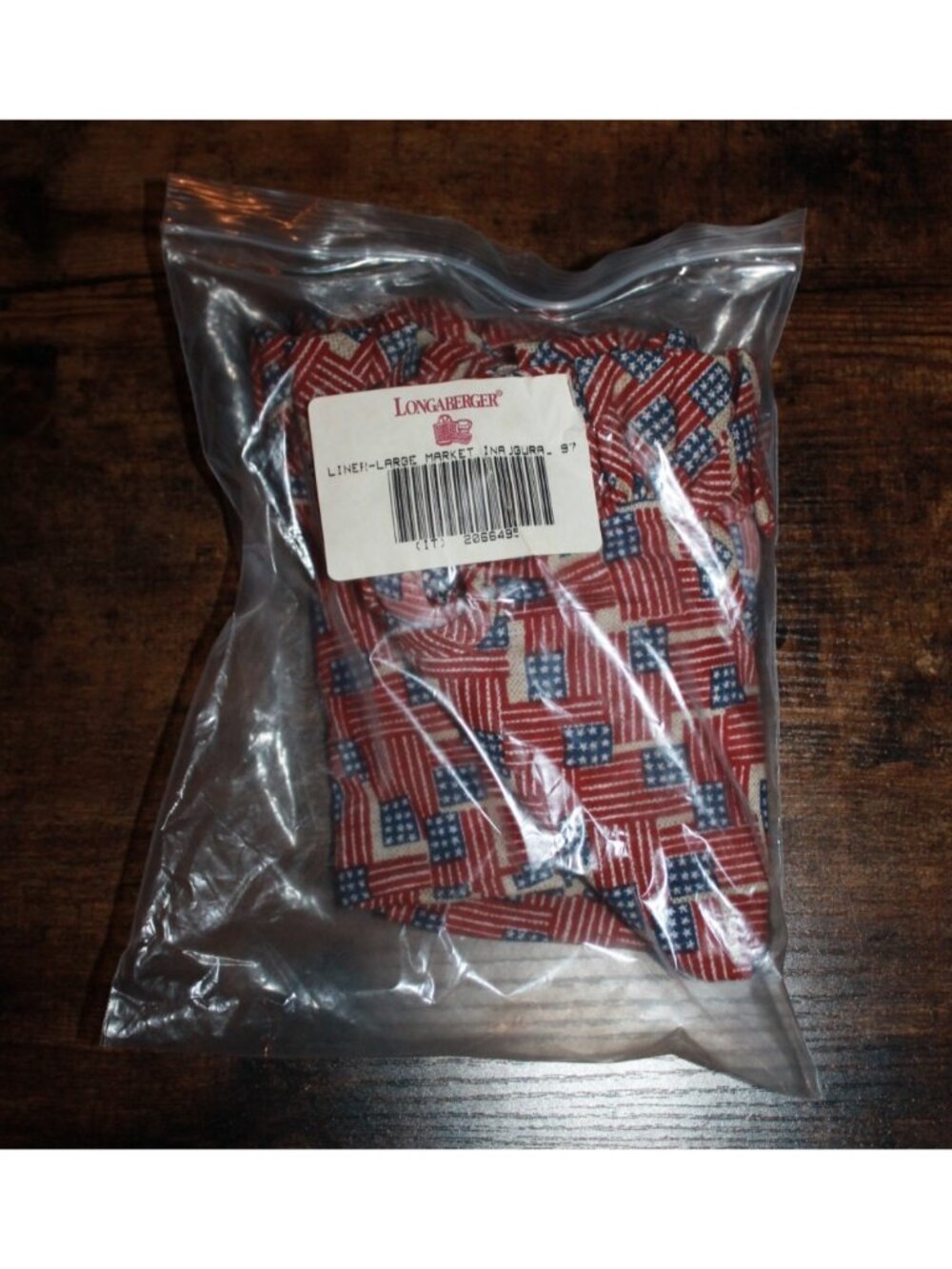 Longaberger Liner- Inaugural American Theme for Large Market Basket 2066495
